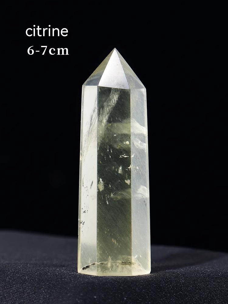 Kristal asli kasar, bijih, batu permata, tiang kristal, batu kristal, bijih degaussing, fluorit, serbuk kuning, perhiasan kristal.