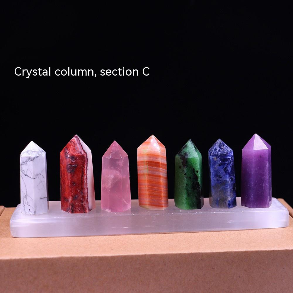 Bijih kristal asli, gabungan set batu asli, lajur kristal cinta, karya seni geometri buatan tangan, meja, ruang tamu, hiasan