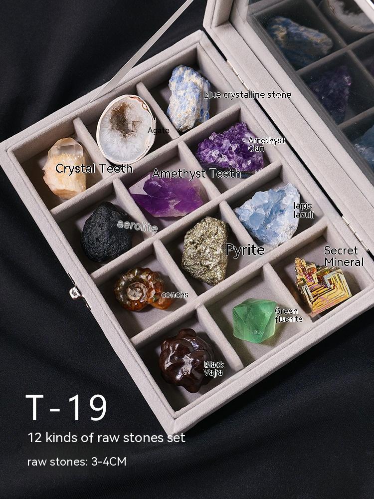 Batu kasar kristal semula jadi Batu permata kanak-kanak bijih mineral koleksi spesimen batu mineral hadiah sains popular batu aneh hiasan batu kasar