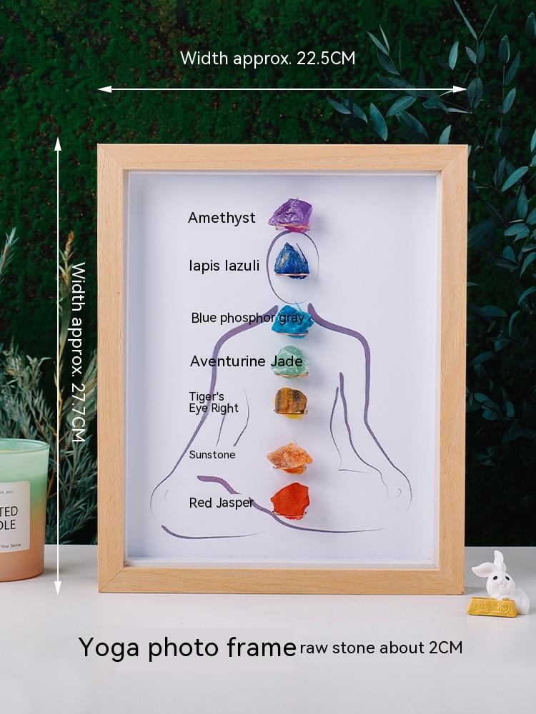 Natural crystal raw stone seven-color crystal home yoga meditation decoration children's mineral ore standard gemstone specimen rolling stone