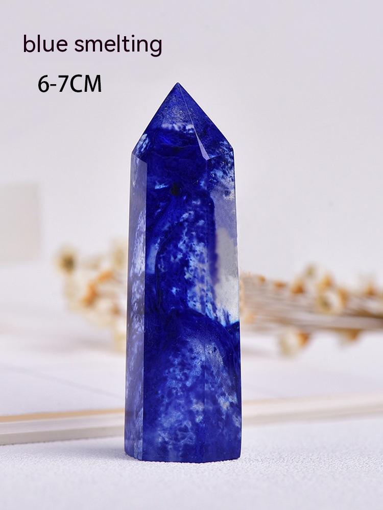 Kristal asli kasar, bijih, batu permata, tiang kristal, batu kristal, bijih degaussing, fluorit, serbuk kuning, perhiasan kristal.