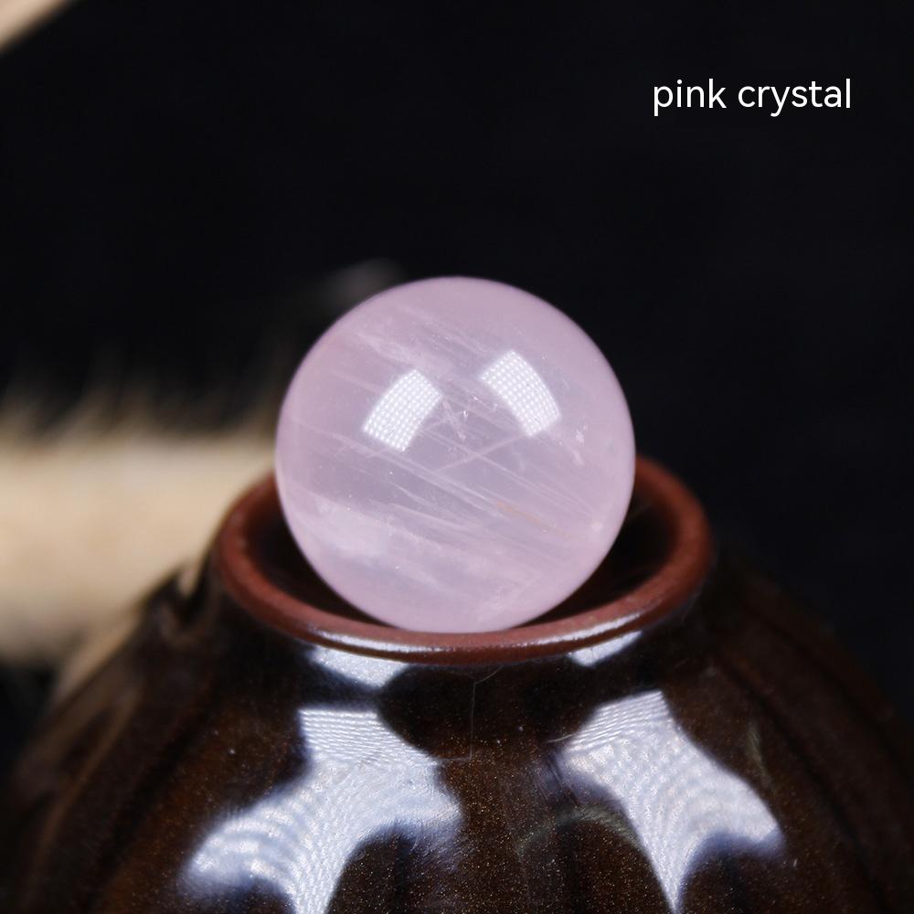 Bola amethyst merah jambu putih dan kuning asli, telus, impian, batu mentah, permata, hiasan desktop