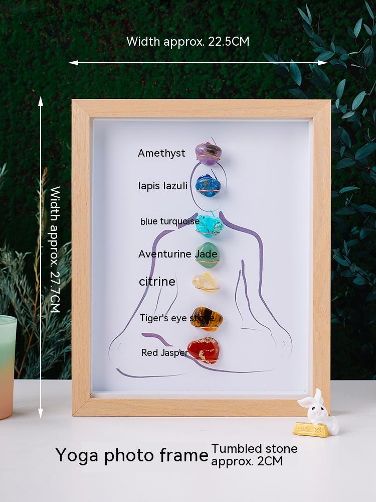 Natural crystal raw stone seven-color crystal home yoga meditation decoration children's mineral ore standard gemstone specimen rolling stone