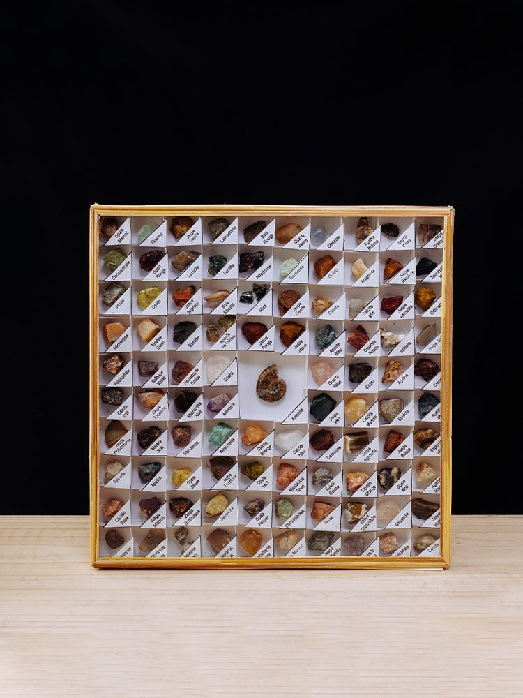 Hiasan spesimen bijih kristal asli batu mentah batu mineral kristal batu akik batu permata hadiah sains popular kanak-kanak