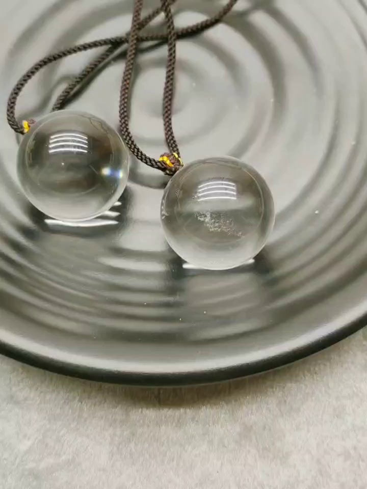 Natural crystal ball pendants, crystal necklaces for men and women, jewelry, stones, gifts 