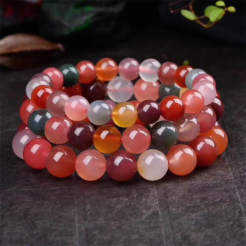 Gelang batu akik sumber garam asli, gelang akik, bulatan tunggal 