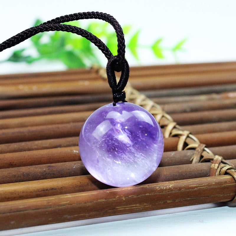 Crystal natural amethyst ball, crystal jewelry for men and women, crystal gift 