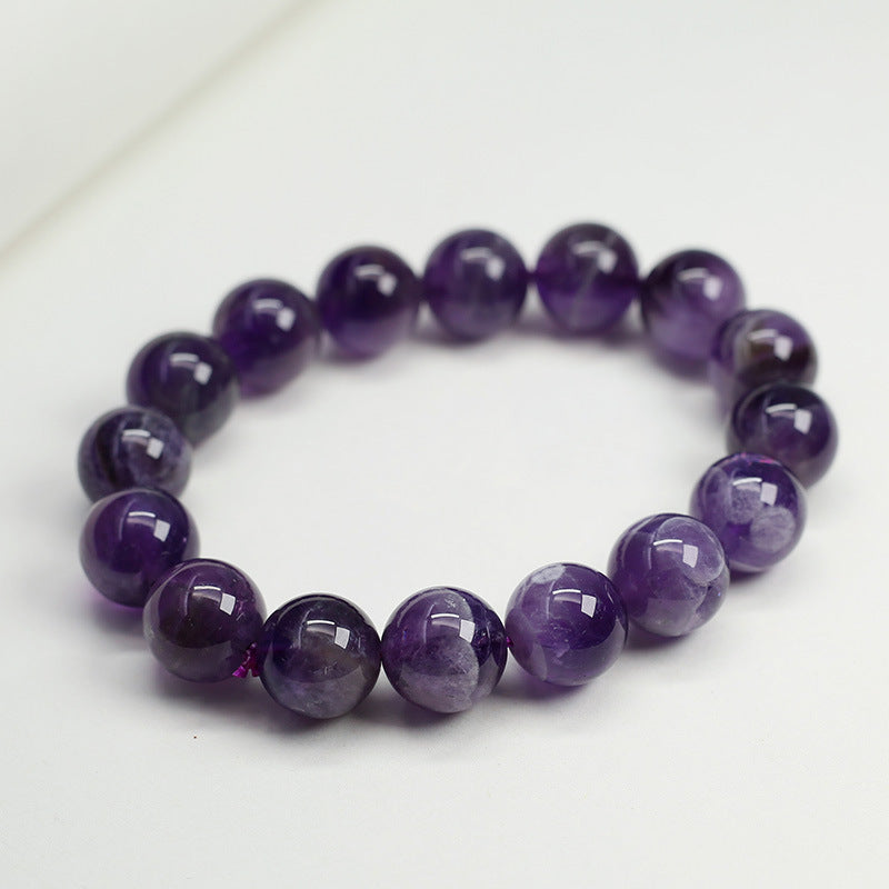 Gelang Amethyst Fantasi Semulajadi, Gelang Bulatan Tunggal, Corak Melaleuca Uruguay 