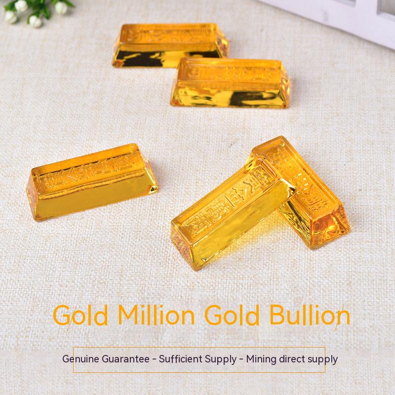 Special citrine gold bars, gold brick decorations, mascots, gold ten thousand taels, home decorations, the price is a unit price 
