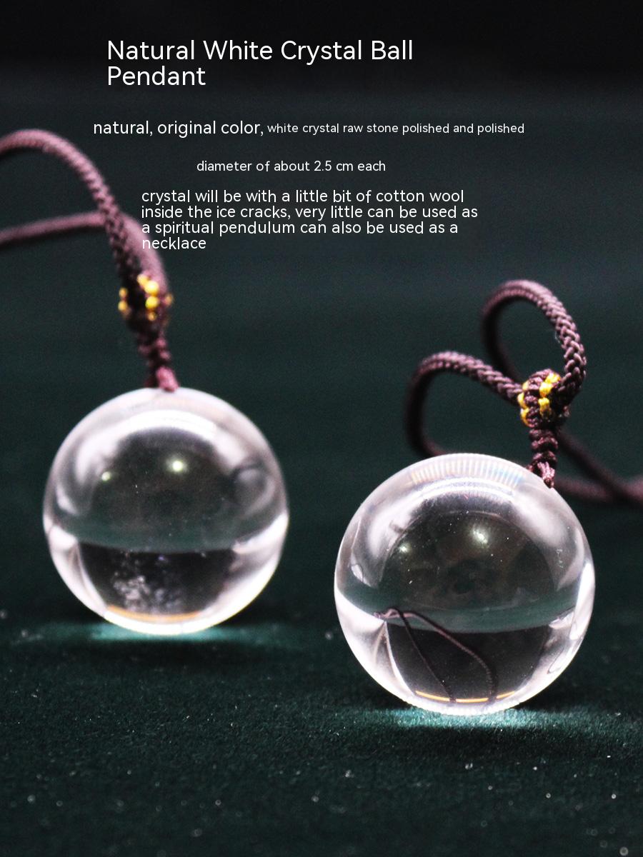 Natural crystal ball pendants, crystal necklaces for men and women, jewelry, stones, gifts 