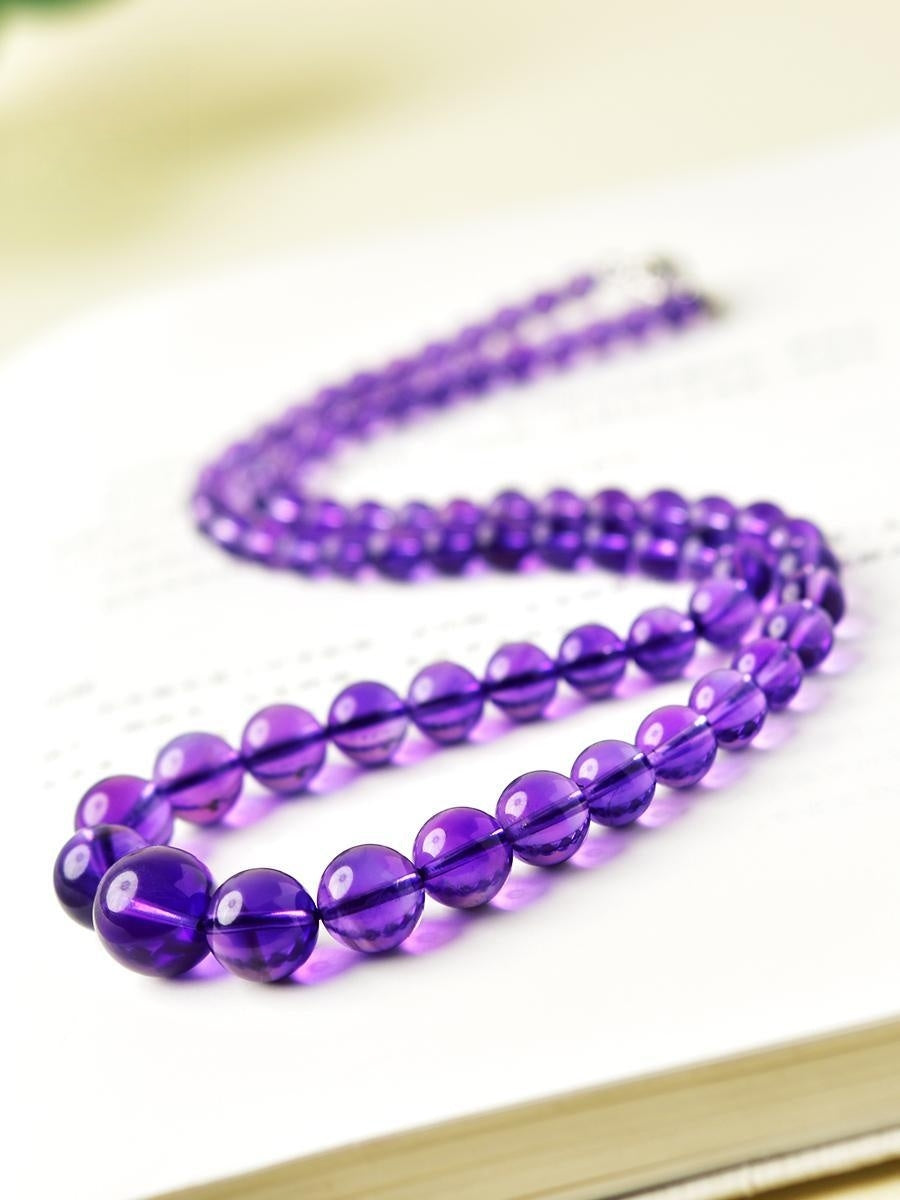 Amethyst necklaces, amethyst bracelets, rough stones, loose beads, beads, multi-circle bracelets, crystal pendants, clavicle chains 