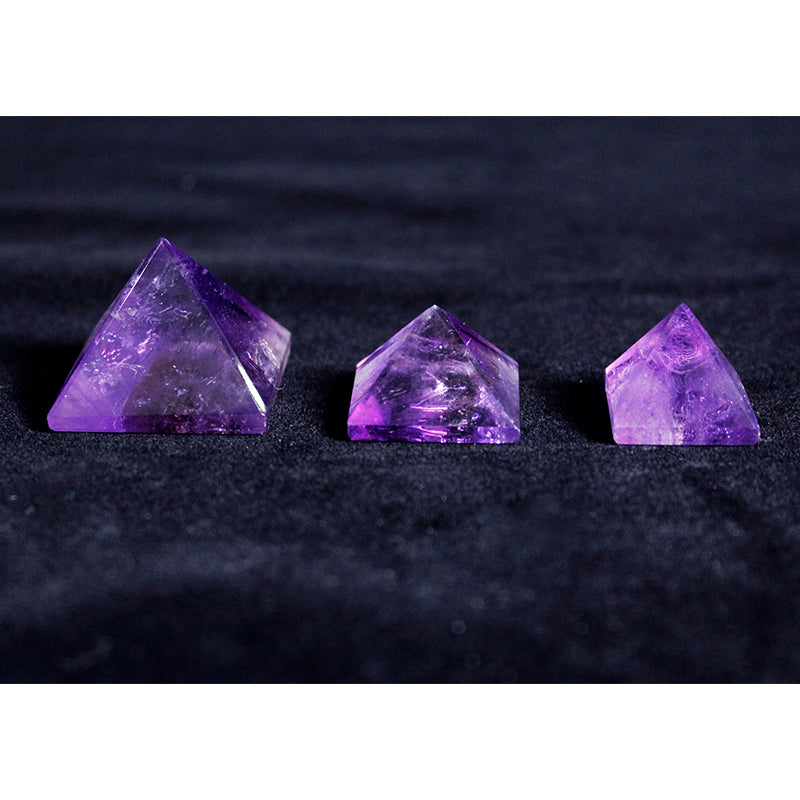 Piramid kristal asli, amethyst, segitiga, batu kasar, bijih, pejabat, meja, bilik tidur, kereta, hadiah kecil, hiasan 