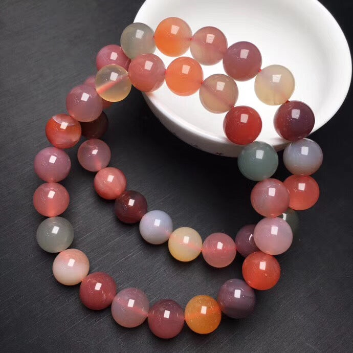 Gelang batu akik sumber garam asli, gelang akik, bulatan tunggal 
