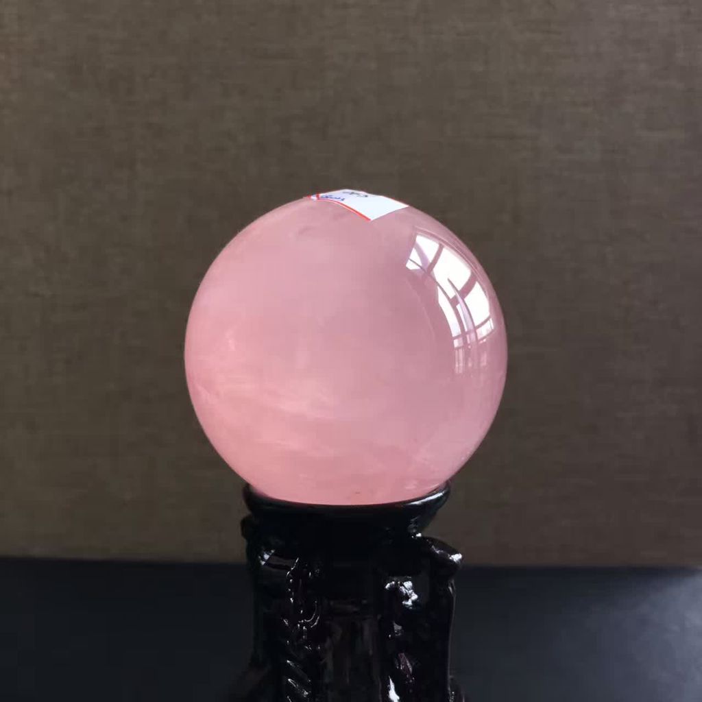 Bola kristal merah jambu, perhiasan, pengisaran kasar, serbuk jeli, serbuk bintang, bola kristal 