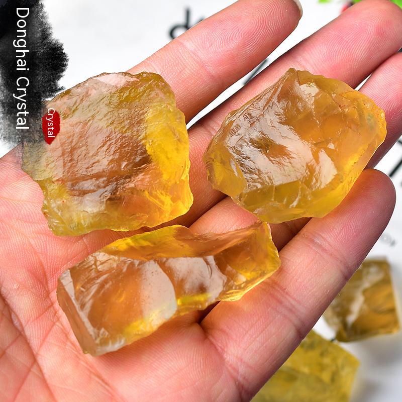 Natural Brazilian citrine, carving material, rough stone, citrine, raw ore, specimen 