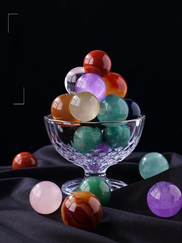 Natural Crystal Sphere Decoration, Raw Ore Grinding, Crystal Sphere, Bedroom Home Furnishing, Office Gift