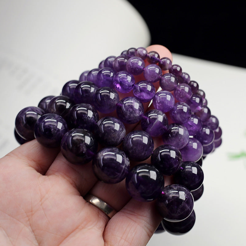 Gelang Amethyst Fantasi Semulajadi, Gelang Bulatan Tunggal, Corak Melaleuca Uruguay 