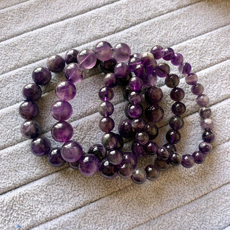 Gelang Amethyst Fantasi Semulajadi, Gelang Bulatan Tunggal, Corak Melaleuca Uruguay 