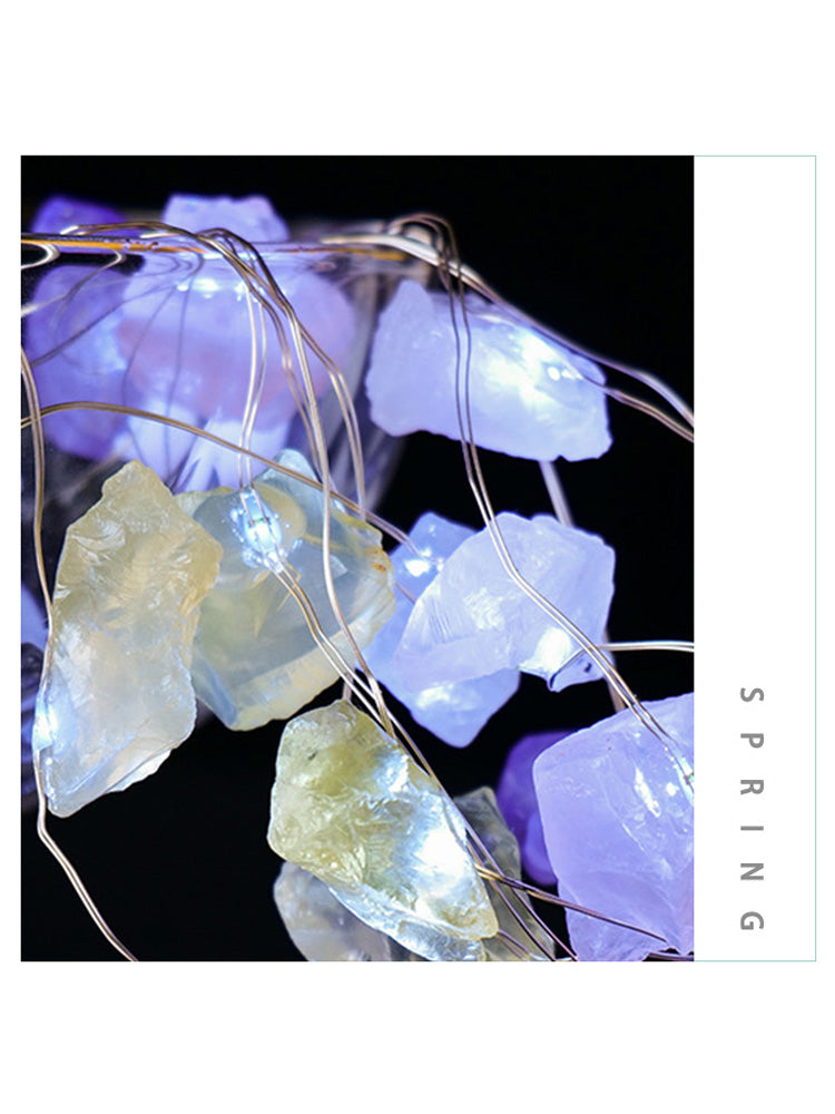 Natural amethyst, rough stone, ore, diy, birthday, meal, table atmosphere light, background light, net red live broadcast set light 