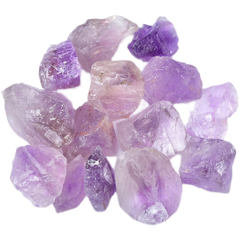 Natural amethyst rough, light amethyst rough 