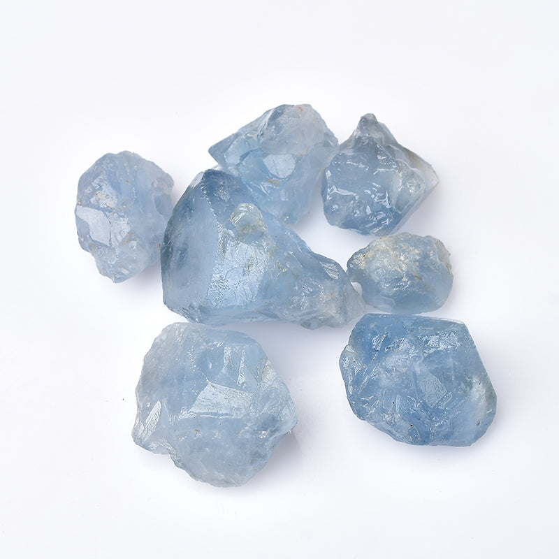 Batu kasar lapis lazuli semulajadi, kristal biru, bijih, spesimen 