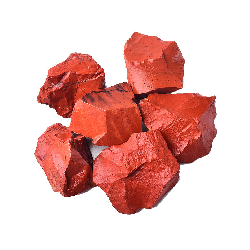Bijih mentah jasper merah asli, batu mentah kristal, perhiasan, bulu, bahan ukiran 