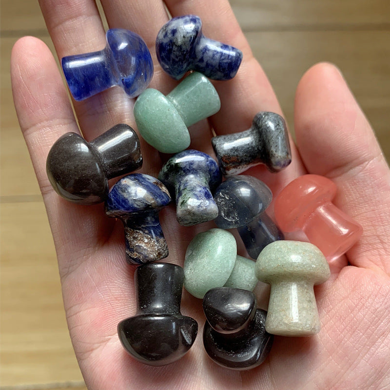 天然水晶,蘑菇,摆件,小蘑菇,水晶,工艺品,微景观,摆件,装饰品
