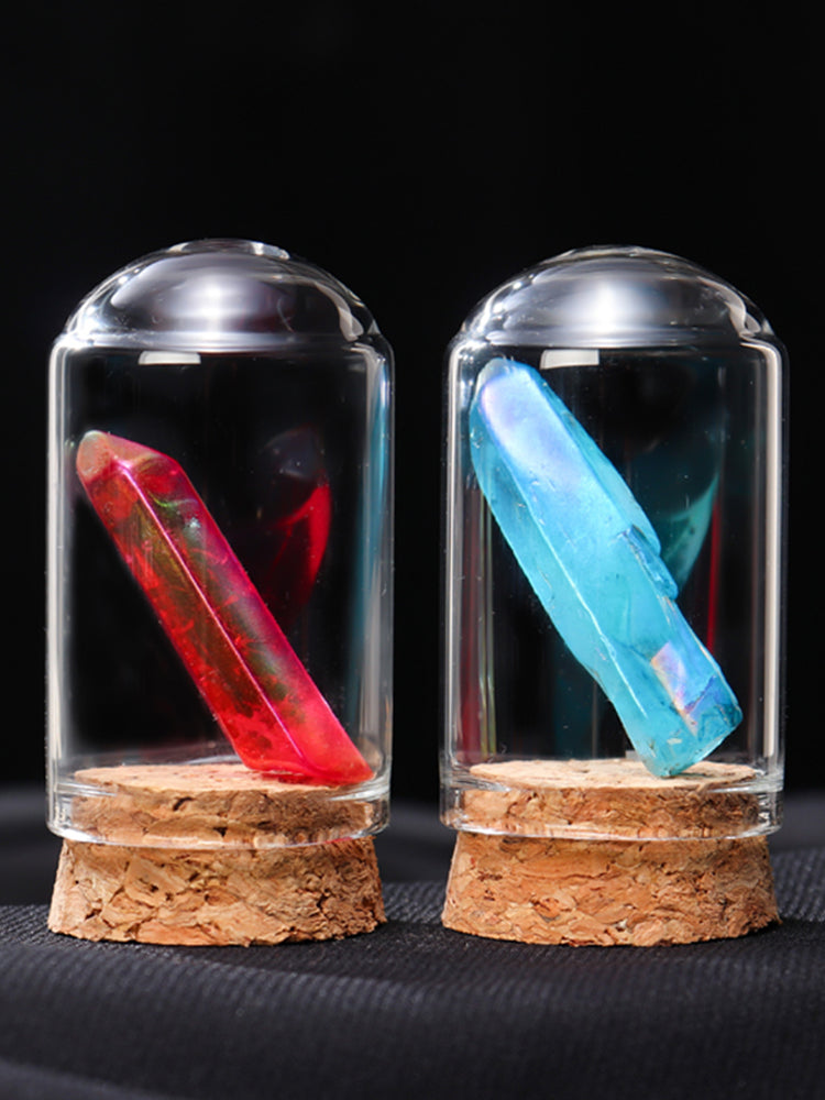 Natural white crystal rainbow ore specimen rock mineral raw stone decoration children dig small gemstone science fish tank
