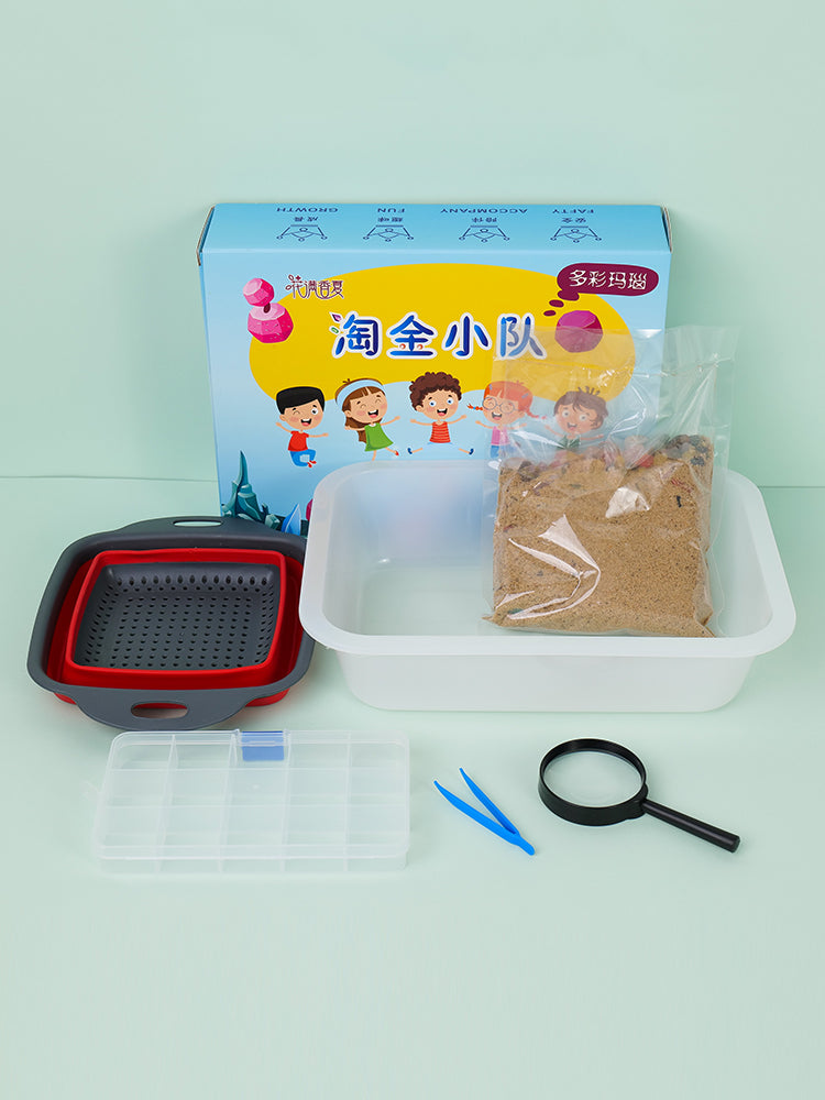 Gold panning toy hunter team children's ore digging gem archaeology digging treasure hunt fossil treasure girl boy