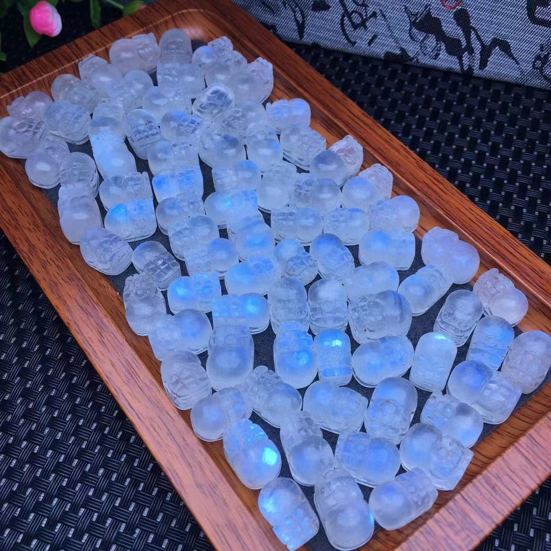 Natural blue moonlight, Pixiu, small accessories, semi-finished products, diy accessories, 10mm