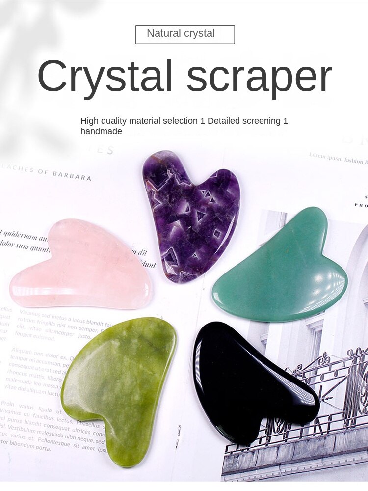 Runyangshi papan mengikis kristal semula jadi jed muka mengikis tablet tendon muka melekat wanita seluruh badan universal 