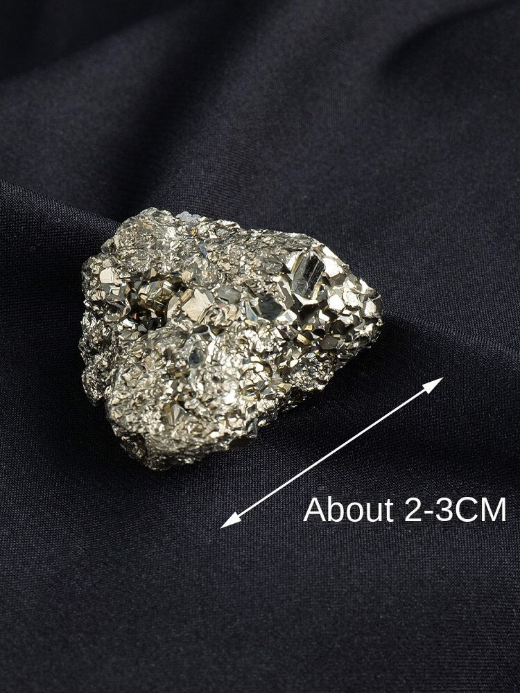 Natural crystal ore stone pyrite chalcopyrite raw stone gemstone metal fool's gold ore popular science teaching specimen