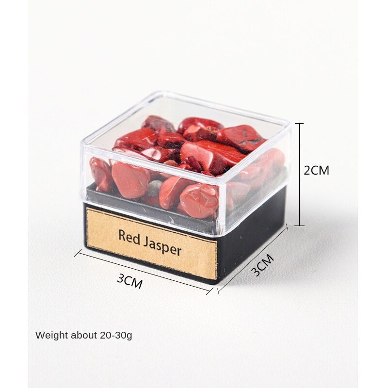 Natural crystal gravel ore specimen box rock mineral specimen decoration original stone crystal science teaching children's gift