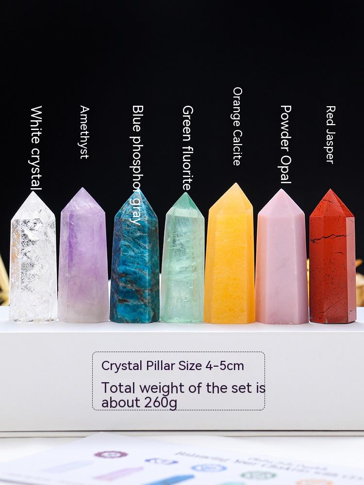 天然水晶柱原石,矿石,办公室摆件,标本,紫水晶
