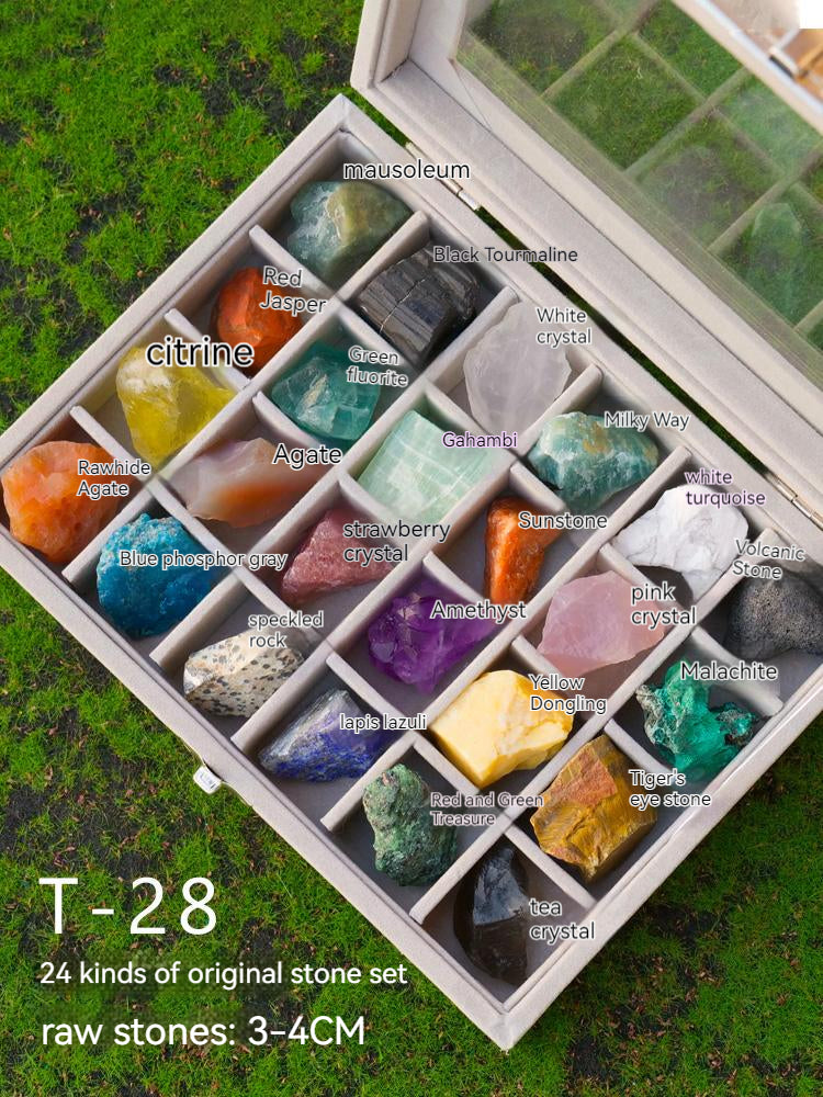 Natural Crystal Mineral, Fossil, Rock, Set, Agate, Gemstone, Stone, Strange Stone, Ore, Rough, Ornament