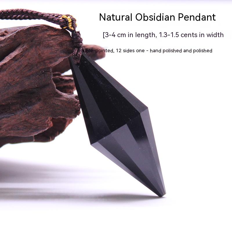 Natural amethyst hexagonal prism, pendant, male and female couple, original stone necklace, pendant, jewelry, gift 