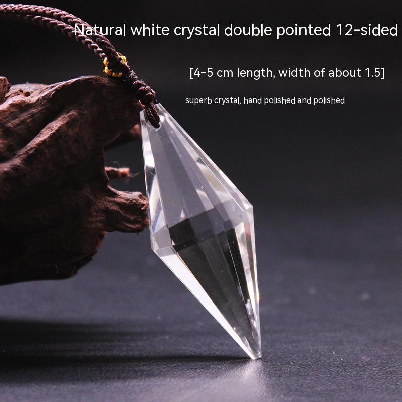Natural amethyst hexagonal prism, pendant, male and female couple, original stone necklace, pendant, jewelry, gift 