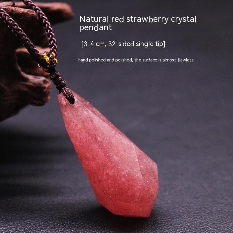 Natural amethyst hexagonal prism, pendant, male and female couple, original stone necklace, pendant, jewelry, gift 