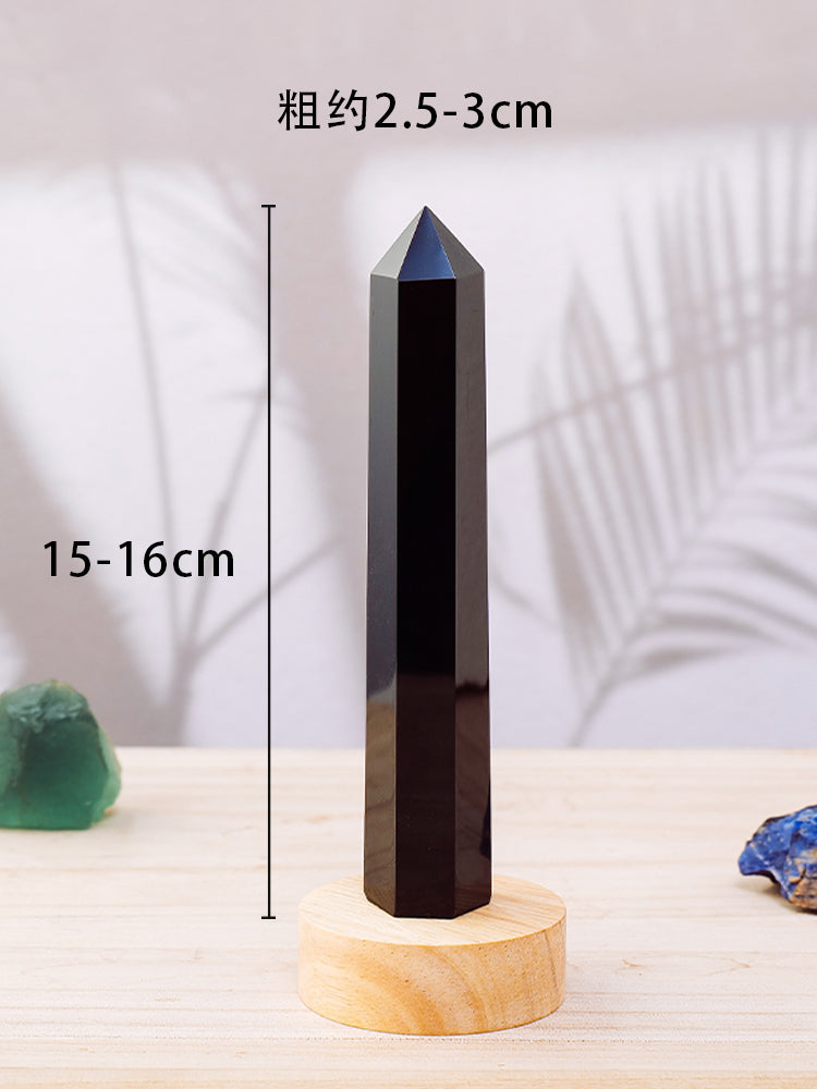 Natural white crystal, amethyst, pink crystal, citrine, ornaments, crystal column, hexagonal prism, rough grinding, home furnishing, desk 