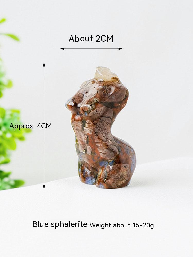 Natural obsidian, torso, nude women, models, collections, handicrafts, goddesses with broken wings, body carvings, decorations, knick-knacks 