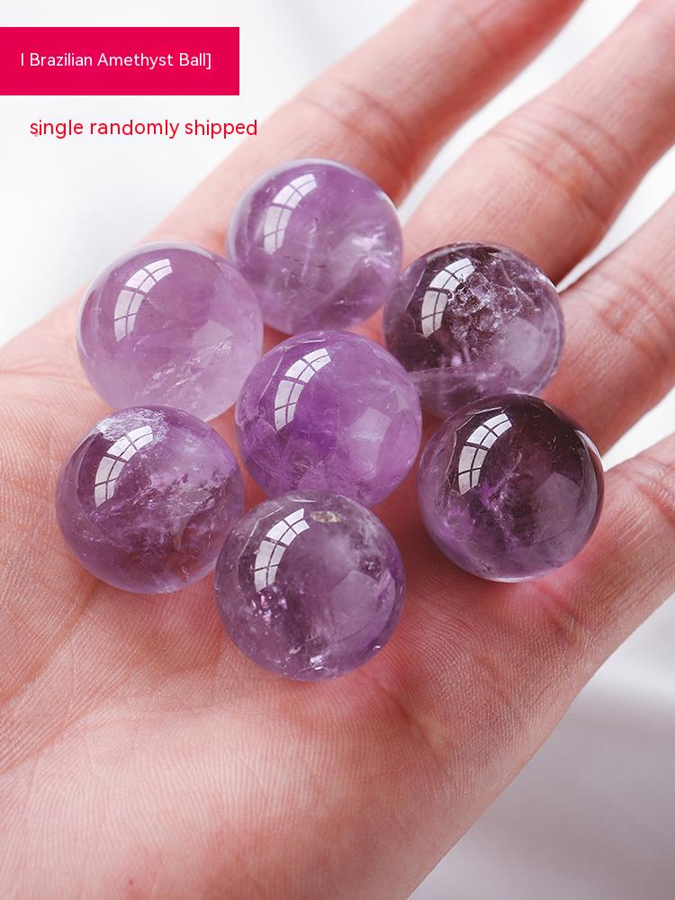 Natural Crystal, Crystal Sphere Rough, Ore, Amethyst, Gemstone, Home Decoration, Loose Bead Jewelry Gift