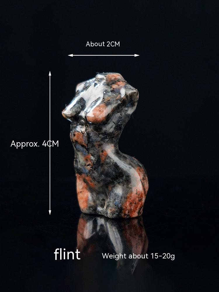 Natural obsidian, torso, nude women, models, collections, handicrafts, goddesses with broken wings, body carvings, decorations, knick-knacks 