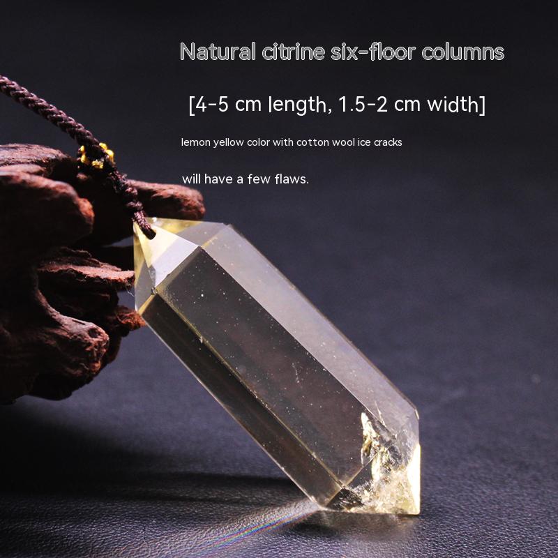 Natural amethyst hexagonal prism, pendant, male and female couple, original stone necklace, pendant, jewelry, gift 