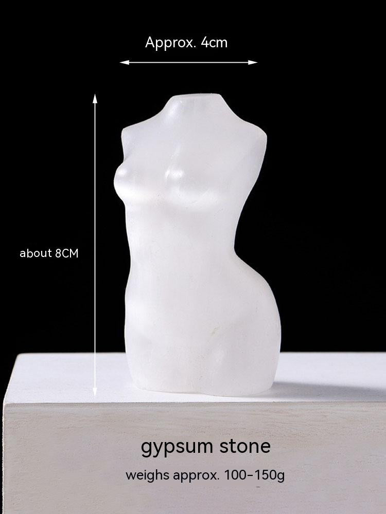 Natural obsidian, torso, nude women, models, collections, handicrafts, goddesses with broken wings, body carvings, decorations, knick-knacks 