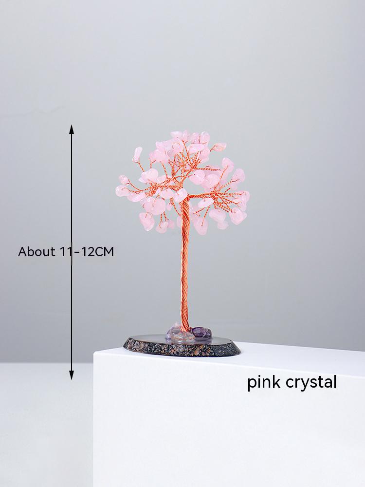 Natural Crystal Gravel, Pyramid, Pachira Macrocarpa, Decorations, Resin Pyramid, Gravel, Flower Tree, Home Decoration, Crafts 