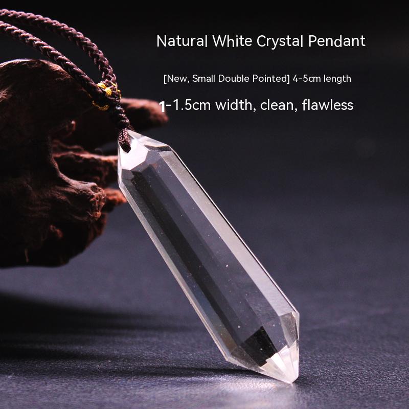 Natural amethyst hexagonal prism, pendant, male and female couple, original stone necklace, pendant, jewelry, gift 