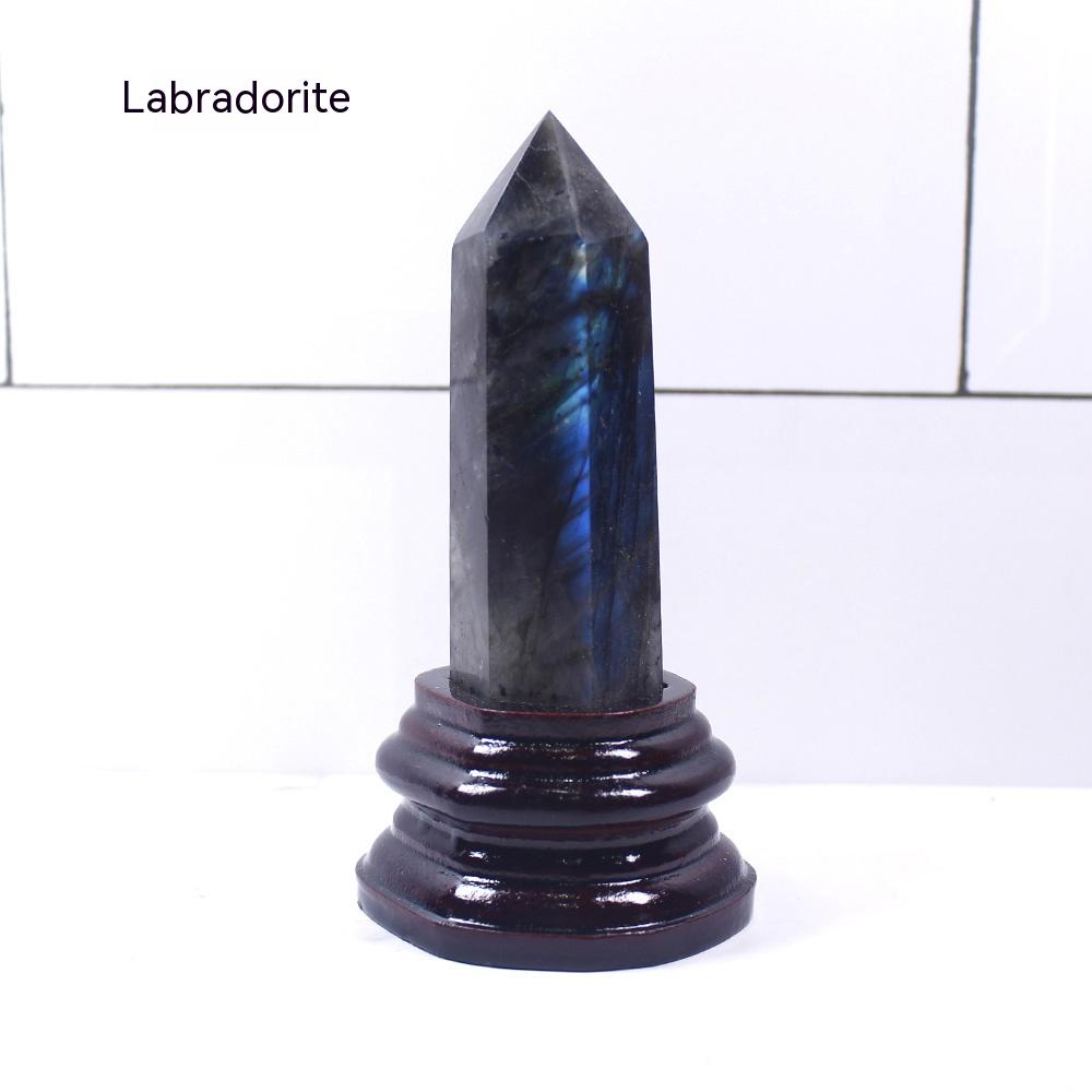 Natural Crystal Hexagonal Single-Pointed Rough, Ore, Crystal Column, Custom-Made Base, Home Decoration