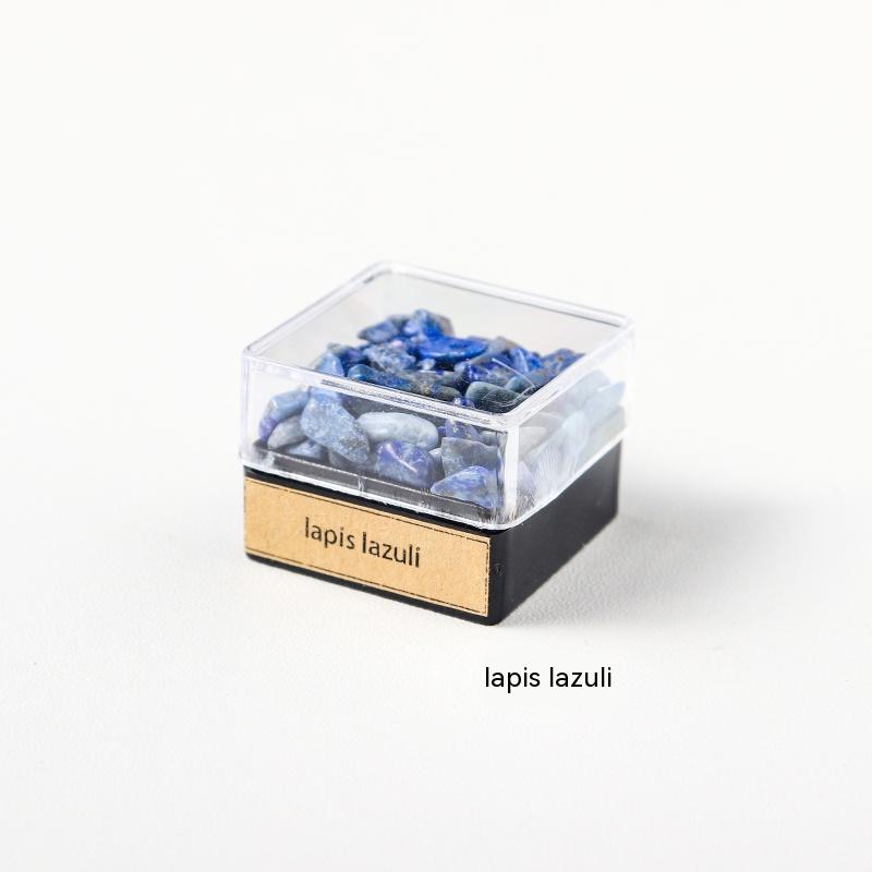 Natural crystal gravel ore specimen box rock mineral specimen decoration original stone crystal science teaching children's gift