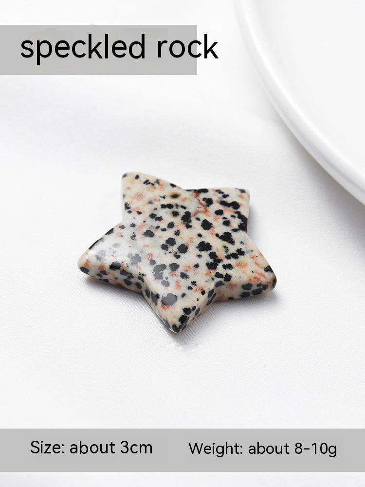 Kristal putih asli, bintang berbucu lima, loket batu kosong tidak berliang, kristal merah jambu, aksesori DIY, bintang, batu separa berharga, kalung wanita, loket 