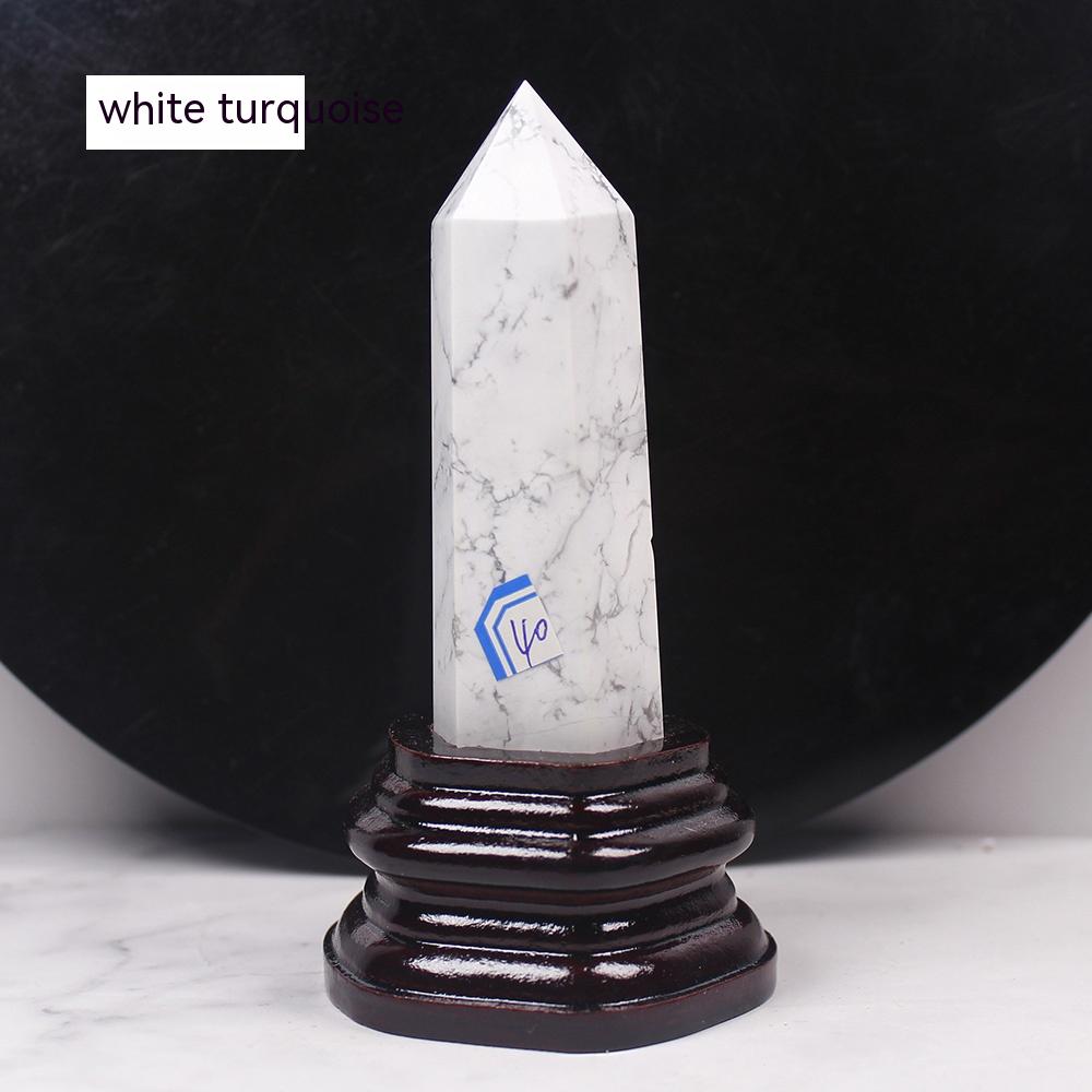 Natural Crystal Hexagonal Single-Pointed Rough, Ore, Crystal Column, Custom-Made Base, Home Decoration